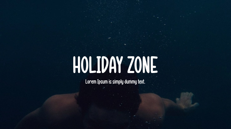 HOLIDAY ZONE Font