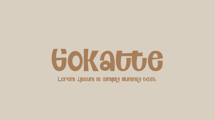 Gokatte Font