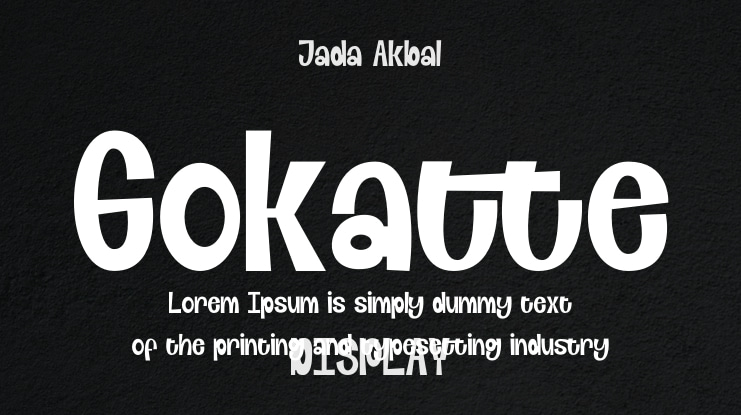 Gokatte Font