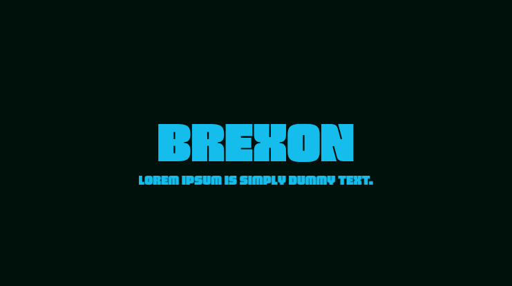 Brexon Font Family