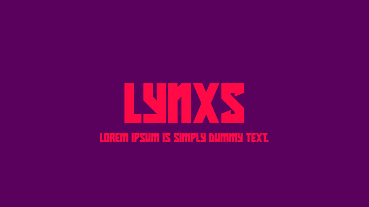 Lynxs Font Family