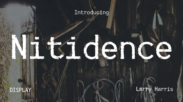 Nitidence Font
