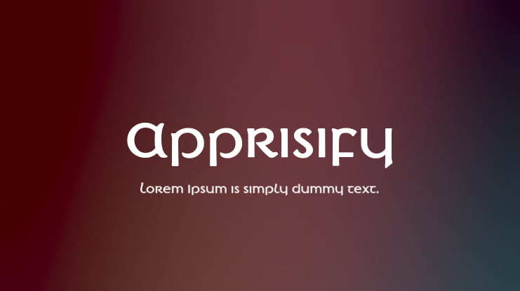 Apprisify Font