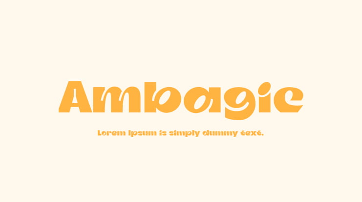 Ambagic Font