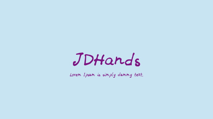 JDHands Font