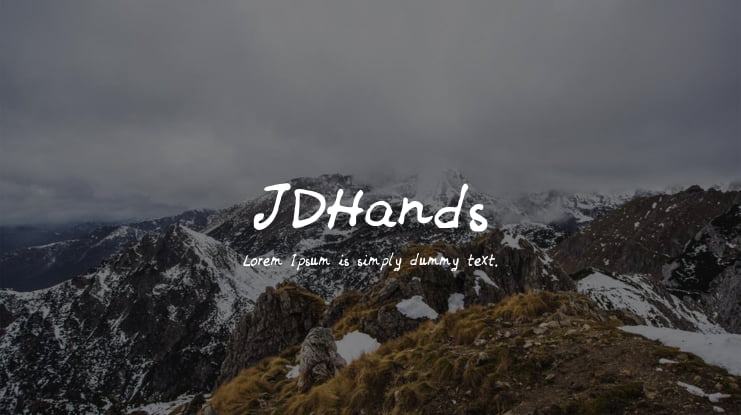 JDHands Font