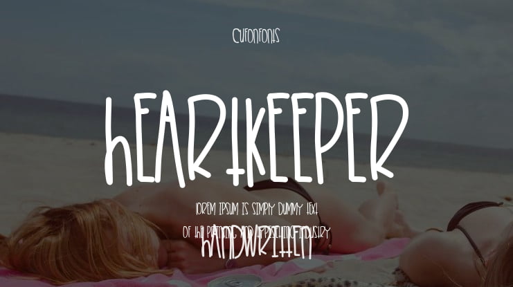 HeartKeeper Font