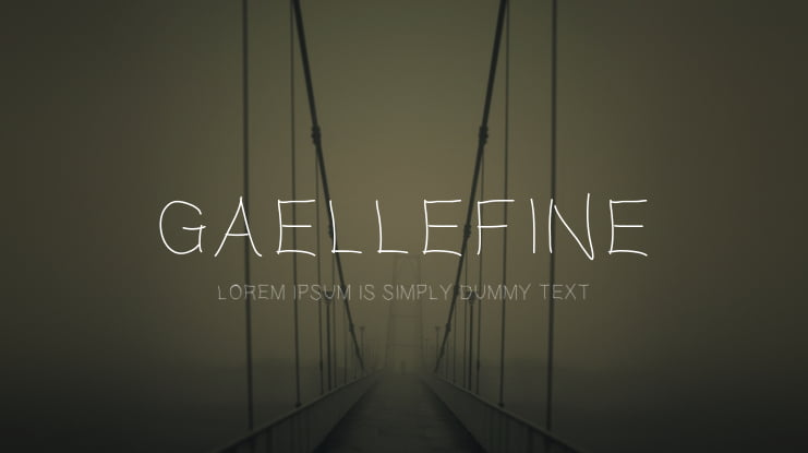 Gaellefine Font