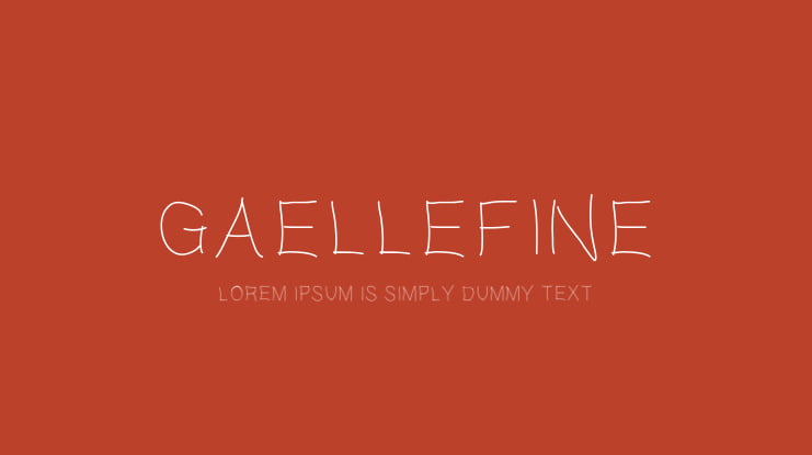 Gaellefine Font