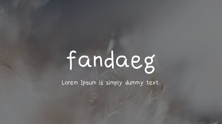 fandaeg Font
