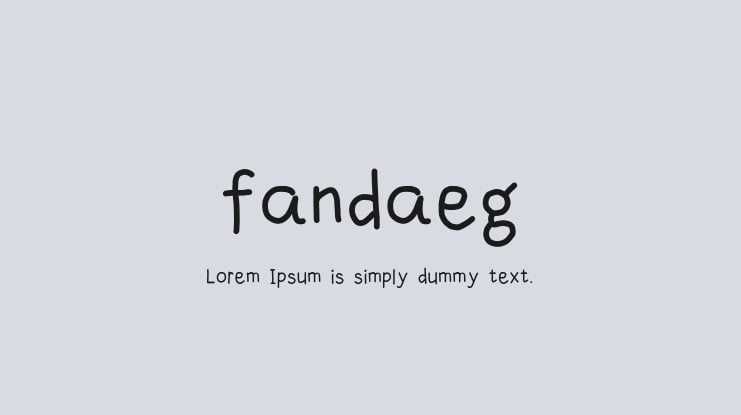 fandaeg Font