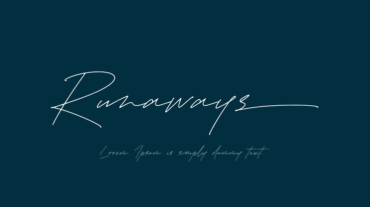 Runaways Font