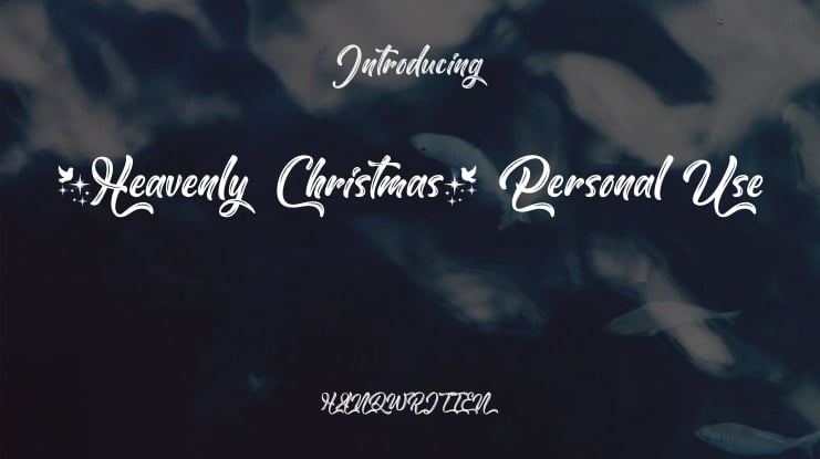 Heavenly Christmas Personal Use Font