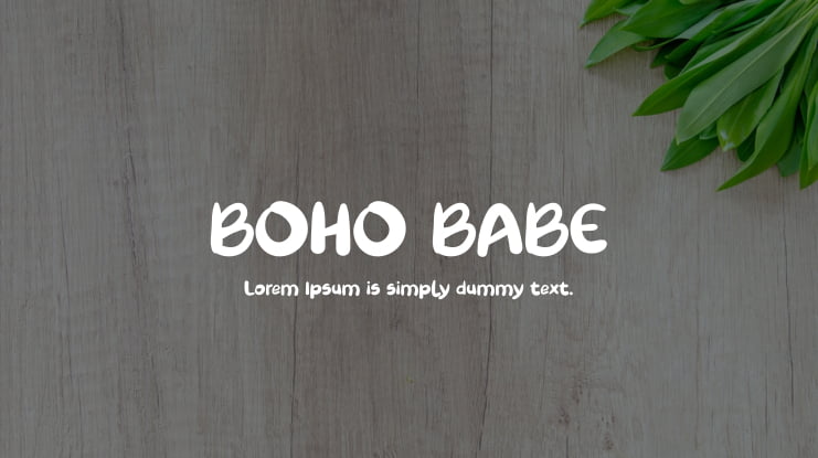 BOHO BABE Font
