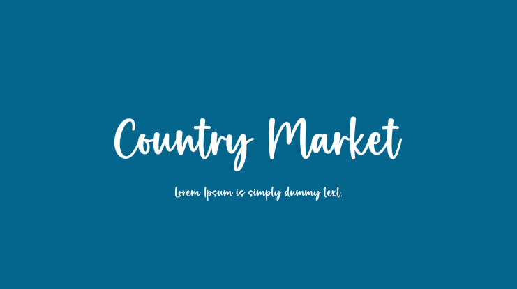 Country Market Font