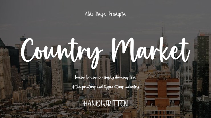 Country Market Font