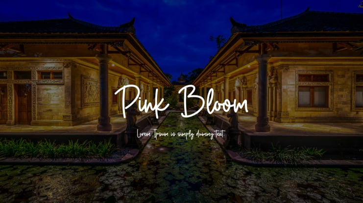 Pink Bloom Font