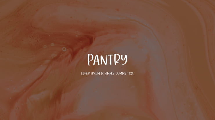 Pantry Font Family