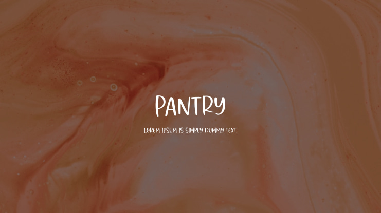 Pantry Font Family