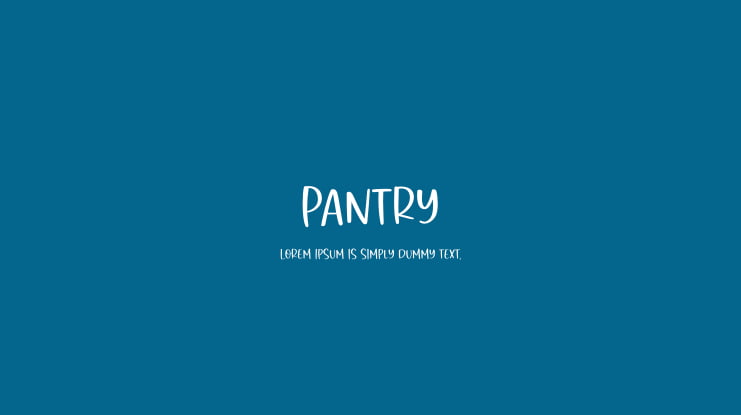 Pantry Font Family