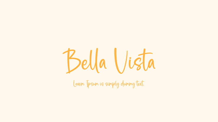 Bella Vista Font