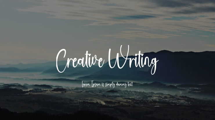 Creative Writing Font