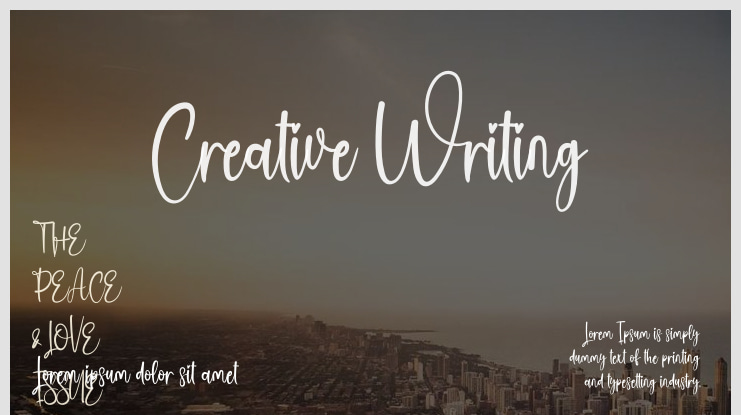 Creative Writing Font