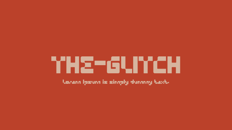 THE-GLITCH Font