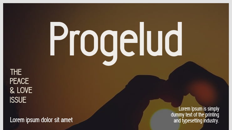 Progelud Font Family