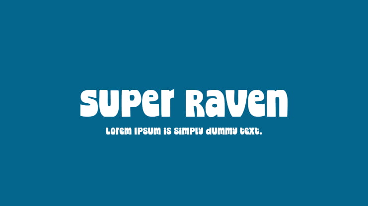 Super Raven Font