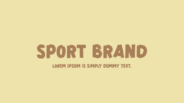 Sport Brand Font