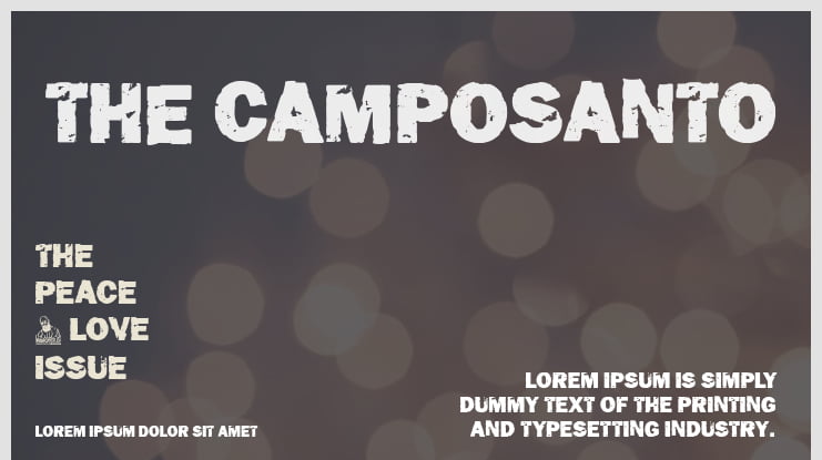 The Camposanto Font