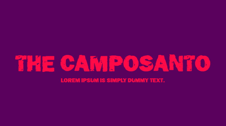 The Camposanto Font