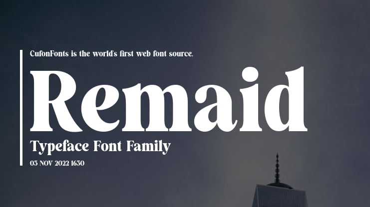 Remaid Typeface Font