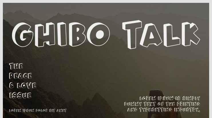 Ghibo Talk Font