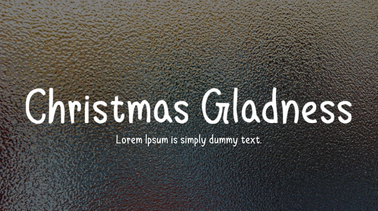 Christmas Gladness Font