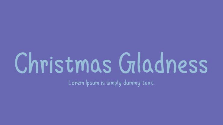 Christmas Gladness Font