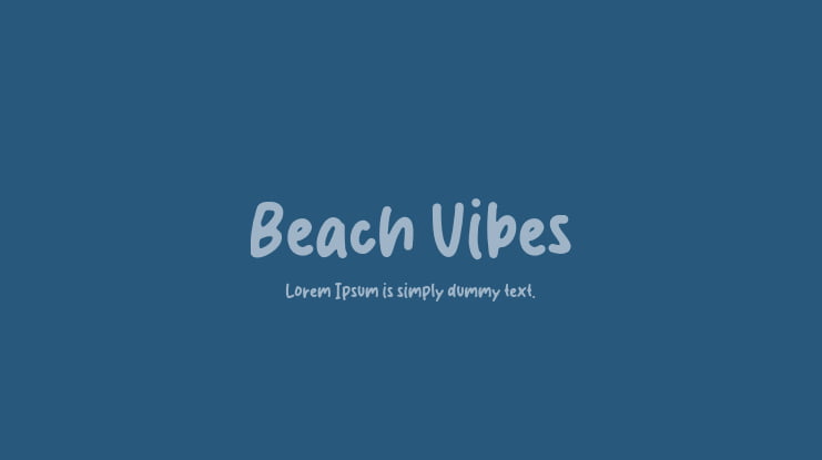 Beach Vibes Font