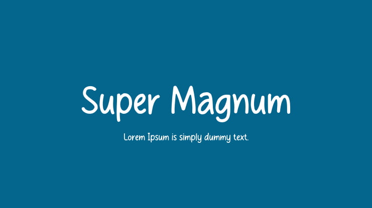Super Magnum Font