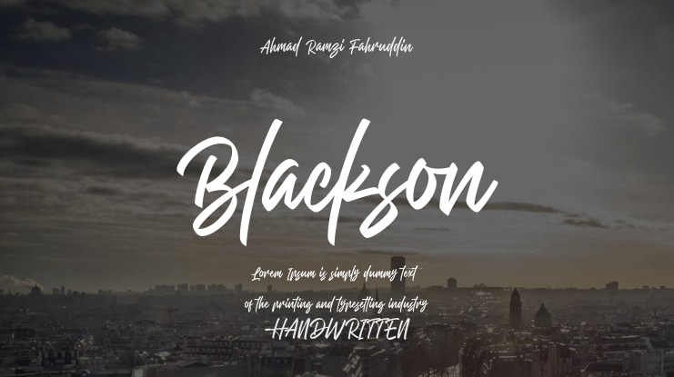 Blackson Font