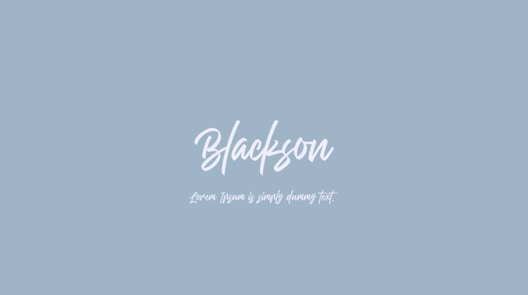 Blackson Font
