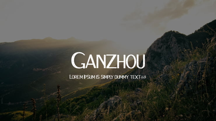 Ganzhou Font