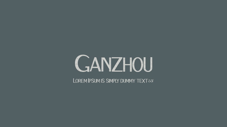 Ganzhou Font