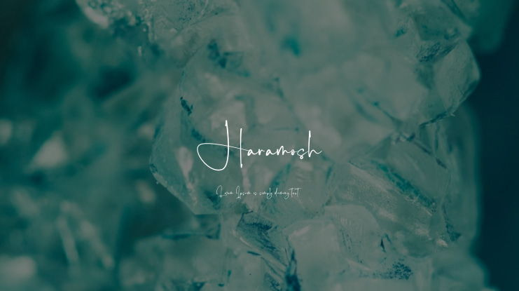 Haramosh Font