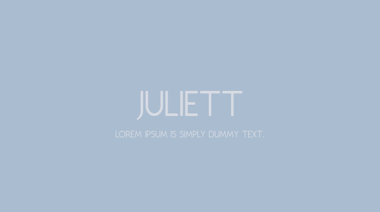 Juliett Font Family