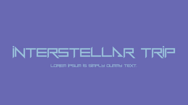 Interstellar Trip Font Family