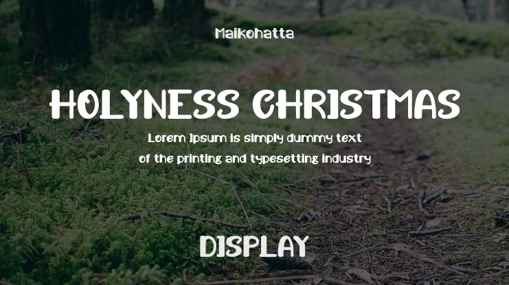 HOLYNESS CHRISTMAS Font