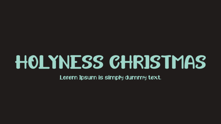 HOLYNESS CHRISTMAS Font