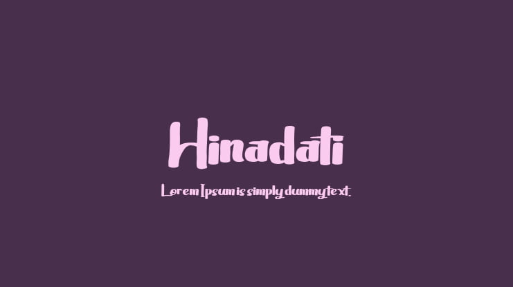 Hinadati Font