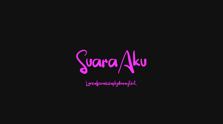 Suara Aku Font